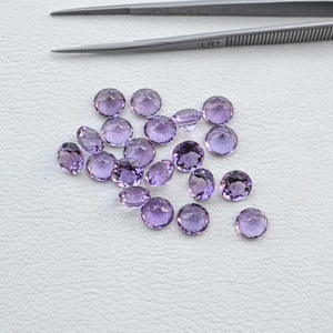 Pierre précieuse en améthyste naturelle du Brésil de 6 mm, taille ronde brillante, pierre précieuse en vrac, bon lustre, améthyste pour la fabrication de bijoux, fournisseur au meilleur prix - Product Image 3