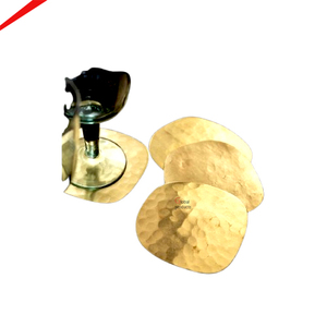 Exclusive high end Finished metal Golden coasters stylish home decor and premium <b>table</b> accessories - Product Image 1