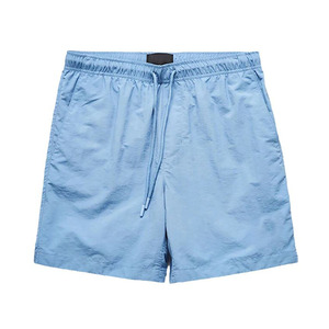 Men's Solid Light Blue Casual <b>Shorts</b> Breathable Quick-Dry Oxford Fabric Elastic Waist Side Pockets <b>Lightweight</b> Summer <b>Shorts</b> - Product Image 1