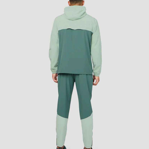 Ensemble coupe-vent vintage pour homme, respirant, en polaire légère, décontracté, grande taille, séchage rapide, design 2-en-1, à capuche, imperméable - Product Image 1