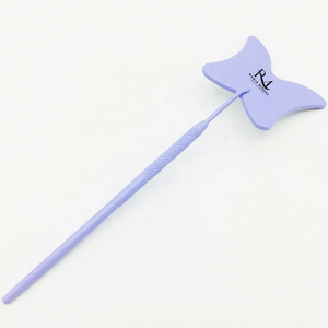 Purple Powder Coated Color Customized Butterfly Shape Stainless Steel Eyelash Extension <b>Mirror</b> - Product Image 1