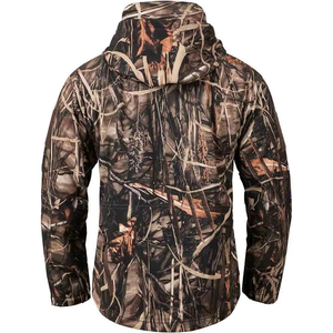 Veste de chasse unisexe camouflage thermique isolée, couche intermédiaire, fermeture éclair intégrale, coupe-vent, motif imprimé, doublure chaude en polyester - Product Image 2