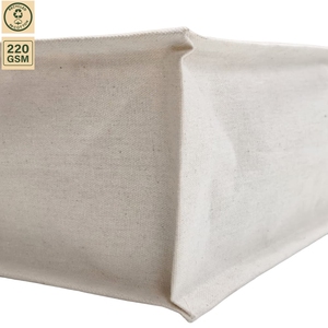 Sac fourre-tout en toile botanique Earth Made 40x34x16 cm, sac de courses en jute à soufflet floral, vente en gros, logo personnalisé OEM - Product Image 3