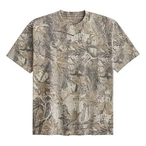 Servicio OEM, Camiseta con Estampado de Camuflaje Selva al por Mayor, Tejido de Algodón de Ajuste Cómodo para Adultos - Product Image 1