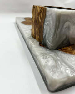 Madkhan en bois fini à la main avec une riche chambre aromatique à la résine d'oud pour un parfum d'intérieur arabe haut de gamme et le Ramadan Kareem - Product Image 5