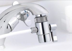 Brass Chrome mạ bồn rửa nhà bếp Vòi <span class=keywords><strong>diverter</strong></span> Van hướng dẫn sử dụng <span class=keywords><strong>1</strong></span>/<span class=keywords><strong>4</strong></span> "ống một chiều dòng chảy cao thân thiện với môi lọc nước ngoài trời - Product Image 3