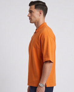 Drop Shoulder Polo <b>Shirt</b> Men Summer Street Fashion Oversize Polo <b>Shirts</b> Men's Turn Down <b>Collar</b> Drop Shoulder Polo <b>T</b> <b>Shirt</b> Mens - Product Image 5