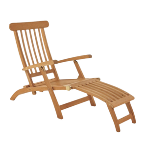 <b>Folding</b> sun lounger <b>chair</b> made of teak <b>wood</b> with a simple modern style, suitable for outdoor use, anti-rot - Product Image 1