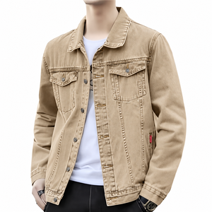 Worldwide Wholesale <b>Men's</b> Denim <b>Trucker</b> <b>Jacket</b> Custom Logo Cotton Jean Coat Casual Streetwear Outerwear Manufacturer Bulk Supply - Product Image 4