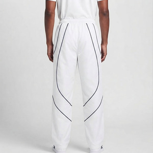 Unisex Custom Logo Contrast Stripe Men Oversized Windbreaker Nylon <b>Pants</b> Four Way Stretch Streetwear <b>Pants</b> - Product Image 4