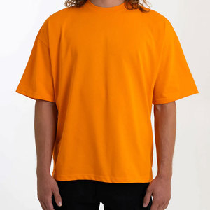 High Quality Casual Loose Plain <b>Blank</b> T-Shirt for Men Customized Logo Heavy <b>Weight</b> 240 Gsm 100 Cotton Men's Over Size T Shirt - Product Image 4