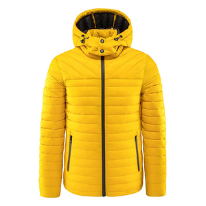 2026 Wholesale Winter Custom Embroidery Logo Men's Duck Down <b>Jackets</b> Mens Zipper up Puffer <b>Jacket</b> - Product Image 1