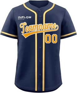 Camiseta de Béisbol Personalizada con Botones, Color Sólido, con Nombre y Número Bordados para Hombre - Product Image 5