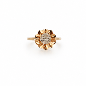 925 Sterling <b>Silver</b> Womens Floral Cluster <b>Ring</b> with Cubic Zirconia Flower Design Vintage Inspired <b>Statement</b> High Polish Finish W - Product Image 1