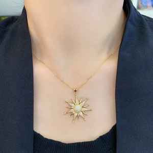 18K <b>Solid</b> <b>Gold</b> <b>Pendant</b> With Round Brilliant Cut Diamonds Channel Set Luxury Unisex Charm Everyday Wear - Product Image 1