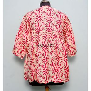 Haut en coton 100% tricoté à la main, style vintage, pour femme, décontracté, respirant, écologique, avec mini manches bouffantes, idéal pour l'hiver, l'été et le printemps, parfait pour le bureau. - Product Image 6