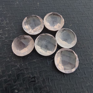 Quartz Rose Naturel Briolette Taille Checker Calibré, Pierre Précieuse Ronde de Qualité en Gros Toutes Tailles - Product Image 6
