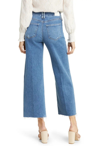 Faded Denim <b>Jeans</b> Manufacturer Service Women's Streetwear Fashion Wide Leg Denim <b>Jeans</b> And Baggy Stacked Monkey Wash - Product Image 2