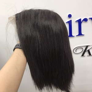 Perruque vierge vietnamienne droite en cheveux humains bruts avec styles de vague profonde et de vague naturelle Couleur de dentelle transparente - Product Image 4