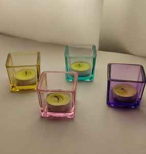 Porte-bougie en verre au prix de gros, disponible au prix fabricant auprès d'un fabricant indien. Porte-bougie élégant au design nouveau. - Product Image 2