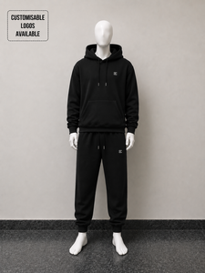 Conjunto de Felpa Gruesa Personalizada de 300-500GSM para Hombre: Sudadera con Capucha y Joggers Oversize de Estilo Urbano, Traje de Chándal de 2 Piezas de Felpa - Product Image 3