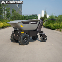 Meistverkaufter Rhinoceros KS450E Akku-Mini-Dumper 450kg Traglast 800W Motor 0-2CBM Kapazität Geländegängiger Hof-Nutzfahrzeug