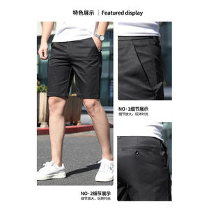 Pantalones Cortos de Cinco Cuartos para Hombre, Estilo Casual y Deportivo, Transpirables, de Cintura Media, Pierna Recta, para Verano, de Fibra de Poliéster - Product Image 3