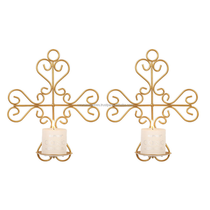 Centre de table de mariage et de fête Hôtel Dîner Fil de fer Bougeoir de table Bougeoir décoratif Bougeoir Votive Holder - Product Image 3