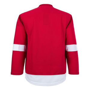เสื้อฮอกกี้น้ำแข็งแบบซับลิเมชั่นสั่งทำพิเศษสำหรับผู้ชาย สีขาว เหลือง ดำ ลายทาง แขนยาว ผ้าโพลีเอสเตอร์ซับเหงื่อ ชุดกีฬาสำหรับผู้ใหญ่ - Product Image 4
