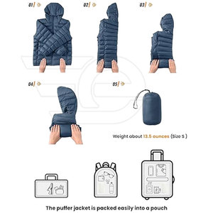 Chaqueta Acolchada para Hombre, Informal, Cálida, Ligera, con Cierre, Manga Larga, Estilo Urbano, Tendencia de Moda - Product Image 6