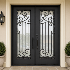 Diseños de Puertas de Entrada de Hierro Forjado: Puertas de Entrada Hechas a Mano de Lujo Personalizadas para Entradas de Hogares Seguras y Elegantes para Casas Modernas - Product Image 1