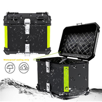 Nouveaux produits Boîte arrière en alliage d'aluminium 45L pour motos Boîte arrière en métal pour moto Boîte de rangement pour moto Top Case