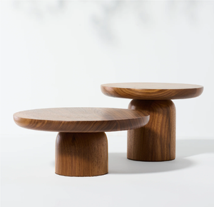 Wood Server Cake Stand For Wedding Parties Wood Cake Stand Customized Round Shape <b>Bakeware</b> - Product Image 4