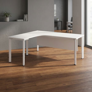 Modern L Shape Conference <b>Table</b> UT Metal Legs Durable Stylish Design Melamine Laminated AY <b>Office</b> System <b>Office</b> Furniture - Product Image 2