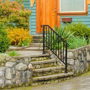 Corrimano in Ferro Nero Opaco Artisasset a 3 Livelli per Scale e Passerelle da Esterno - Product Image 6