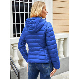 Chaqueta Acolchada con Capucha para Mujer, Cálida, Transpirable, Impermeable, Ligera, Brillante, para Invierno - Product Image 3