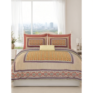 ANTRA 120TC <b>Queen</b> Bed Sheet Set 2 Pillow Covers 100x108 Inch Home Hotel <b>Bedding</b>-3pcs Flat Bed Sheets Twin Double <b>Sizes</b> Available - Product Image 3
