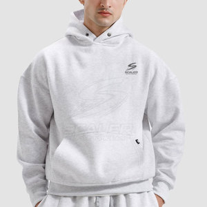 Modern Casual Loose Style Cotton Blended Baggy Hoodie Soft Breathable High Quality Comfortable Daily Wear Men - Product Image 2