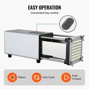 Coupe-frites électrique avec lames en acier inoxydable de 1/2 pouce et 3/8 pouce, coupe-pommes de terre antidérapant, hachoir à légumes - Product Image 5