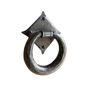 Pomo de puerta de hierro forjado a mano con diseño moderno y elegante, acabado con recubrimiento en polvo, para realzar la entrada principal, también apto como tirador de gabinete. - Product Image 1