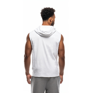 Men Summer Casual Sleeveless Hooded Gym <b>Workout</b> Fitness Sports Wear Breathable Training Running Active BASRA SPORTS <b>Hoodie</b> - Product Image 3