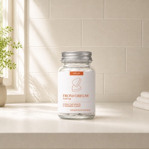 [FROM OREUM] Pasta de Dientes Sólida para Hoteles, Sabor Mandarina de Jeju, 60 Tabletas, para Suministro de Baño de Huéspedes - Product Image 5