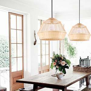 Lampe en bambou et rotin, best-seller, éclairage durable pour la décoration d'hôtel - Product Image 5