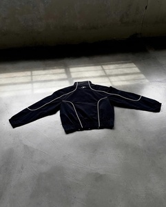 Custom Logo Lightweight Printed Breathable Quick-Dry Reflective Piping Sportswear Windbreaker <b>Jacket</b> Polyester/Cotton 240g - Product Image 3