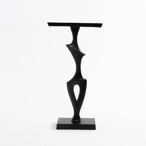 Zen <b>Round</b> Aluminum Drink Accent <b>Table</b> New Design <b>Black</b> Drink <b>Tables</b> - Product Image 1
