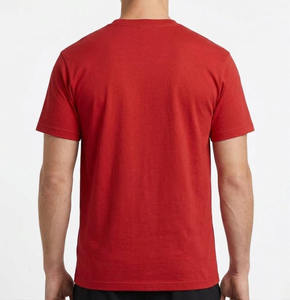 Camisetas Personalizadas para Hombre, 100% Algodón Jersey, Teñidas, de Manga Corta, Talla Grande, Lisas, con Logotipo Frontal, Impresión por Serigrafía - Product Image 3