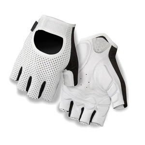 Gants de cyclisme demi-doigts unisexes blancs et bleus, respirants, anti-humidité, en polyester et coton, fermeture à enfiler pour l'été - Product Image 5