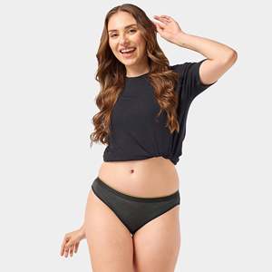 Braguitas sin Costuras de Cintura Media para Mujer, Color Sólido, Ajuste Cómodo, Ropa Interior de Algodón y Elastano - Product Image 1