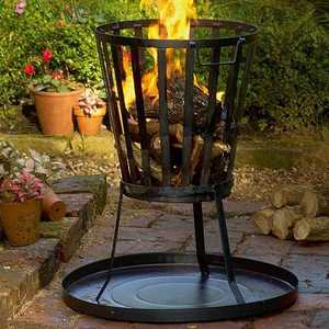 Brasero Portátil de Acero para Jardín, Patio y Camping con Soporte - Product Image 1