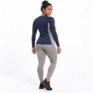 OEM Apparel Factory <b>Long</b> <b>Sleeve</b> Compression <b>Crop</b> <b>Top</b> Women's Performance Base Layer Lightweight Feel Strength Training Wholesale - Product Image 2